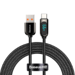 Baseus CASX020101 USB cable 2 m USB A USB C Black