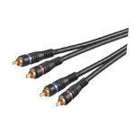 Goobay AVK 132-150 1.5m audio cable 2 x RCA Black