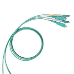 Legrand 032264 Glasvezel kabel 2 m 2x LC 2x SC OM4 Aqua-kleur