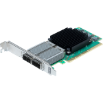 Atto Dual Channel 10/25/40/50/100GbE x16 PCIe 3.0, Low Profile, Integrated QSFP28