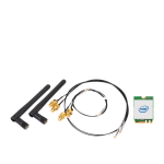 Shuttle WLN-M1 - Intel WLAN-ax/Bluetooth Combo Kit with M.2 card, cables and external antennas