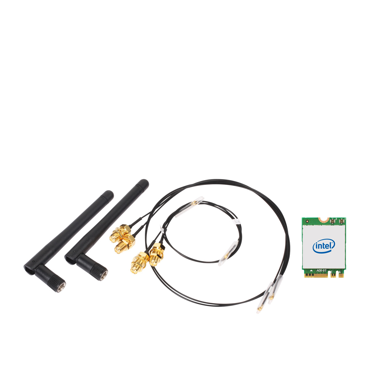 Image of Shuttle WLN-M1 - Intel WLAN-ax/Bluetooth Combo Kit with M.2 card,...