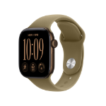 Apple Watch Series 12 GPS 42mm Dark Bronze Aluminium Case with Olive Sport Band - S/M