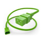 UNC PWCD-C14C19-15A-10F-GRN power cable Green 120" (3.05 m) C14 coupler C19 coupler