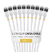 StarTech.com 15cm White Ultra Slim Cat6A Ethernet Cable, 10 Pack, Snagless, FTP, Pure Bare Copper Wire, 34AWG Ultra Slim RJ45 Network Patch Cord, Individually Tested
