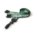 Digital ID 15mm Recycled Green Volunteer Lanyards with Plastic J Clip (Pack of 100)