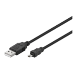 Microconnect USBAMB82 USB cable USB 2.0 1.8 m USB A Mini-USB B Black