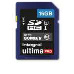 Integral 16GB SDHC CL10 UHS 1 U1 80 MB/S