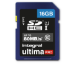 Integral 16GB SDHC CL10 UHS 1 U1 80 MB/S