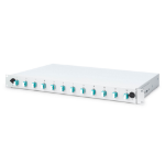 Digitus Fiber optic splice box, 1U, equipped, 12x LC DX, OM3