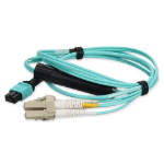 AddOn Networks ADD-MPO-2LC1M5OM4 fibre optic cable 1 m 4x LC LOMM OM4 Aqua colour