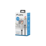 Lanberg CA-DPDP-20CU-0010-BK DisplayPort cable 1 m Black, Silver