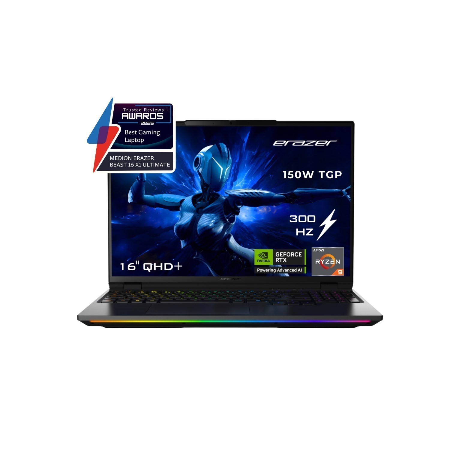 MEDION Erazer Beast 16 X1 AMD Ryzen 9 32GB RAM 1TB SSD GeForce RTX 5090 300Hz 16 Inch Windows 11 Gam