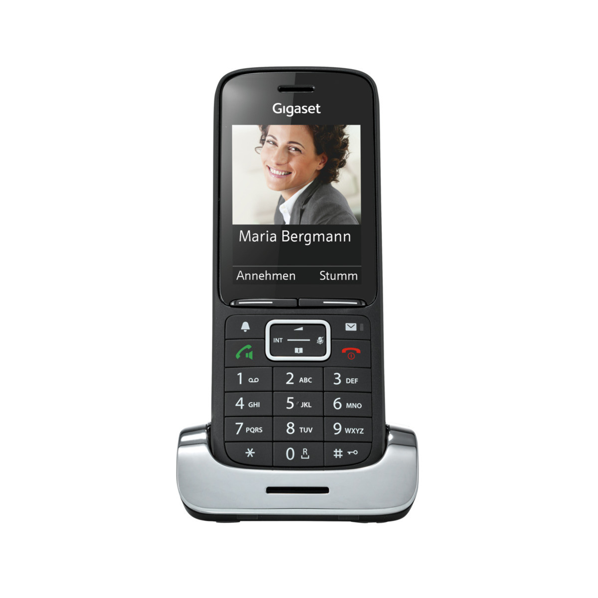 S30852-H2751-B113 UNIFY GIGASET OPENSTAGE Premium 300 HX Black Edition - DECT telephone - Wireless handset - Speakerphone - 500 entries - Caller ID - Black - Silver