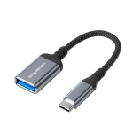 Simplecom CA131 USB cable 0.15 m USB C USB A Black, Metallic