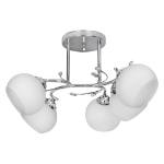 Activejet Classic chandelier pendant ceiling lamp IRMA nickel 5xE27 for living room