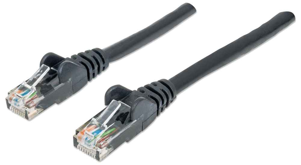 Image of Intellinet Network Patch Cable, Cat6, 0.5m, Black, CCA, U/UTP,...