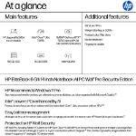 HP EliteBook 6 G1i AI PC Wolf Pro Security Edition Intel Core Ultra 7 265U Laptop 14" Touchscreen WUXGA 16 GB DDR5-SDRAM 512 GB SSD Wi-Fi 7 (802.11be) Windows 11 Pro Silver