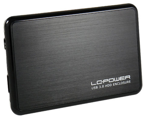Image of LC-Power LC-25BUB3 storage drive enclosure Aluminium, Black 2.5"