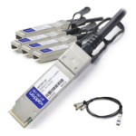 AddOn Networks 3m QSFP+ - 4 x SFP+ InfiniBand cable QSFP+ 4xSFP+ Black