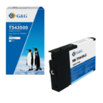 G+G Replacement for Comp Epson G+G T543500 Light Cyan Pigment Ink Cartridge C13T543500