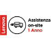 Lenovo 1 Year Onsite Support (Add-On) 1 licenza/e 1 anno/i