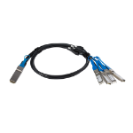 StarTech.com QSFP4SFPPC1M InfiniBand/fibre optic cable 39.4" (1 m) QSFP+ 4x SFP+ Black