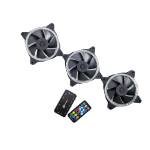 Bitspower BPTA-NTX1218D3 computer cooling system Computer case Fan 12 cm Black 3 pc(s)