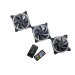 Bitspower BPTA-NTX1218D3 computer cooling system Computer case Fan 12 cm Black 3 pc(s)