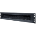 Intellinet 19" Cable Entry Panel, 2U, with Brush Insert, Black