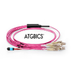 ATGBICS MTP Female-12 LC Duplex 24 Fibres OM4 50/125 Multimode Breakout Cable, Type B, LSZH 2.0, 2m