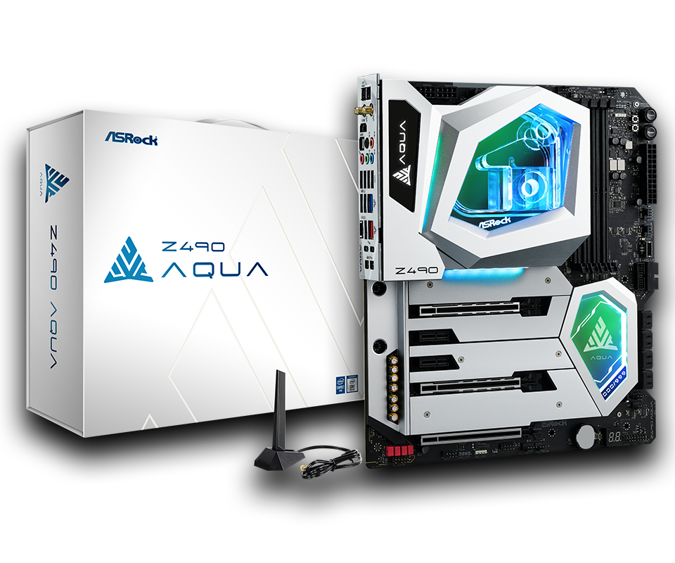 Image of Asrock Z490 Aqua Intel Z490 Extended ATX