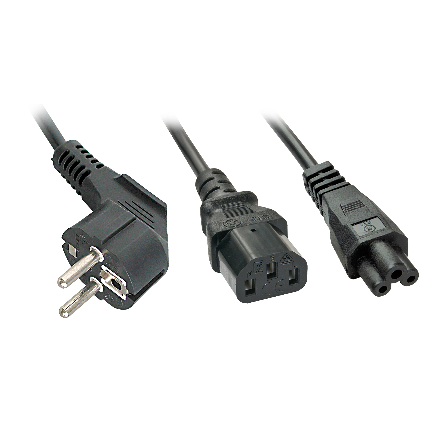 Photos - Cable (video, audio, USB) Lindy 30047 power cable Black C13 coupler C5 coupler 