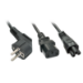 Lindy 30047 power cable Black C13 coupler C5 coupler