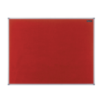 Nobo Basic Fixed bulletin board Red Felt -