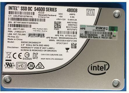 Photos - Other Components HP HPE DRV SSD 480G SFF S MU RW 