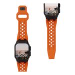 Urban Armor Gear 194158119737 slimme draagbare accessoire Polsband Oranje, Zwart Fluorelastomeer, Roestvrijstaal