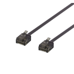 Deltaco UUTP-2077 networking cable Black 0.15 m Cat6a U/UTP (UTP)