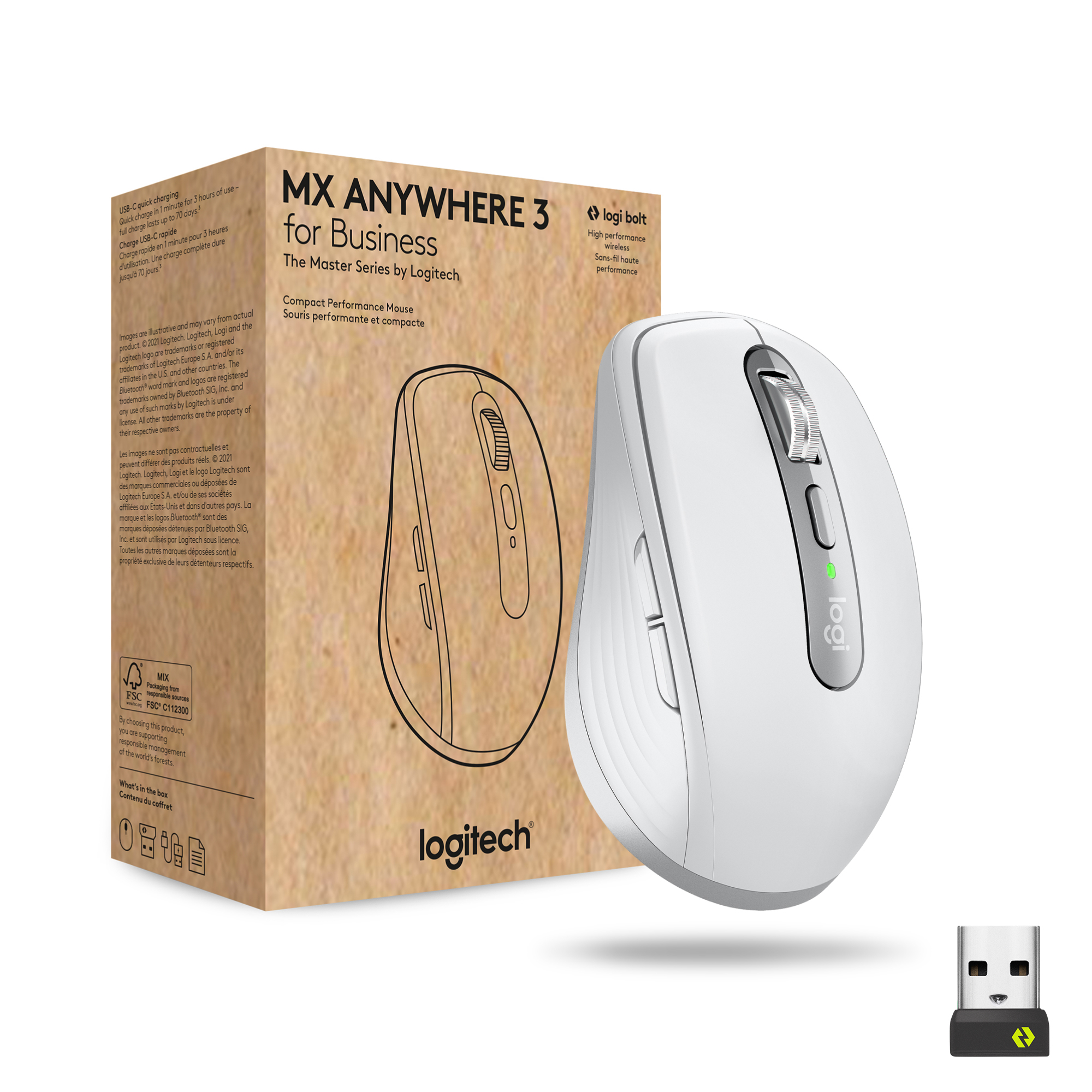 Image of Logitech MX Anywhere 3 for Business Compact Performance Mouse