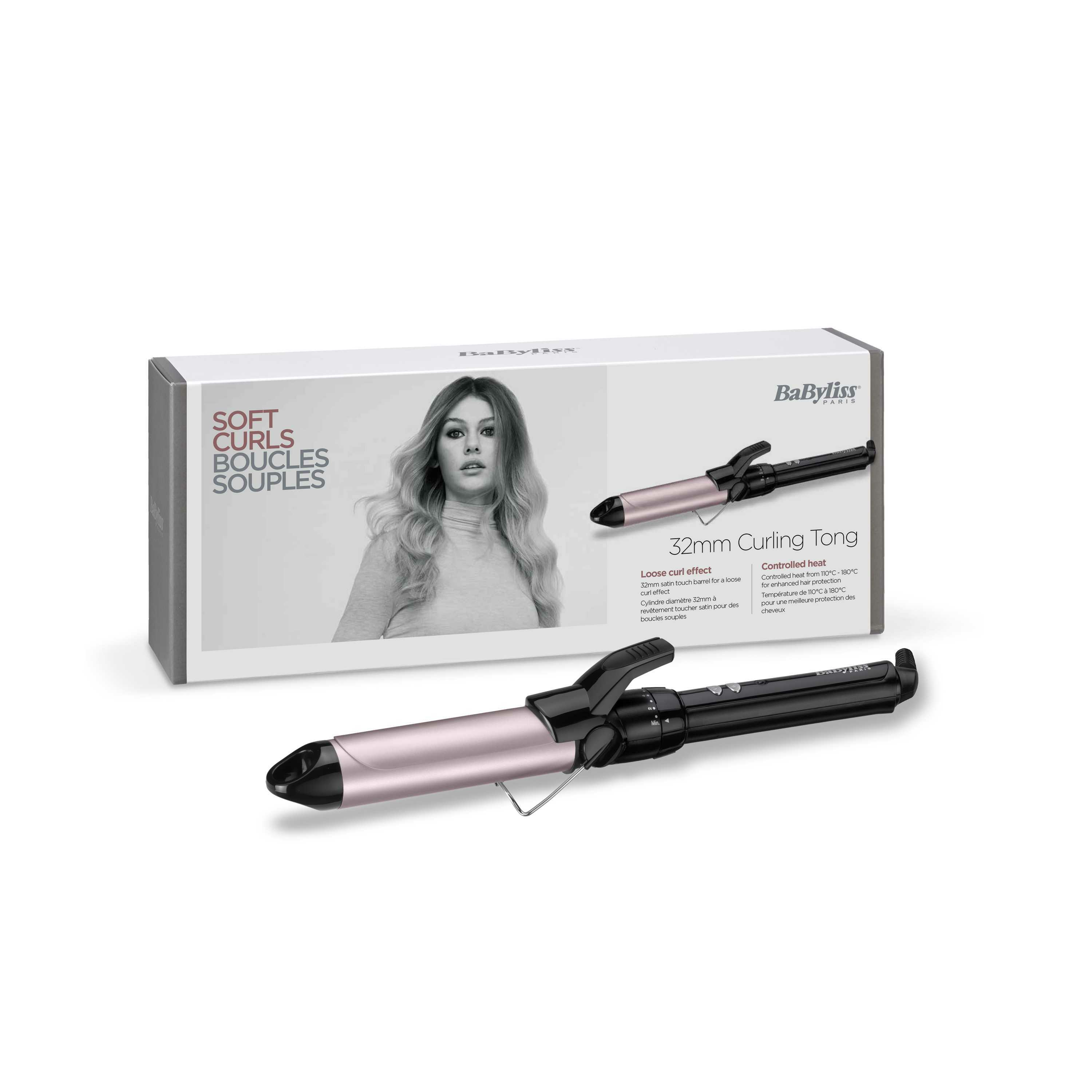 Image of BaByliss Pro 180 Sublim’Touch 32 mm - Curling iron - Warm - All...