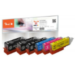 Peach PI100-504 ink cartridge 5 pc(s) Compatible Standard Yield Black, Cyan, Magenta, Yellow