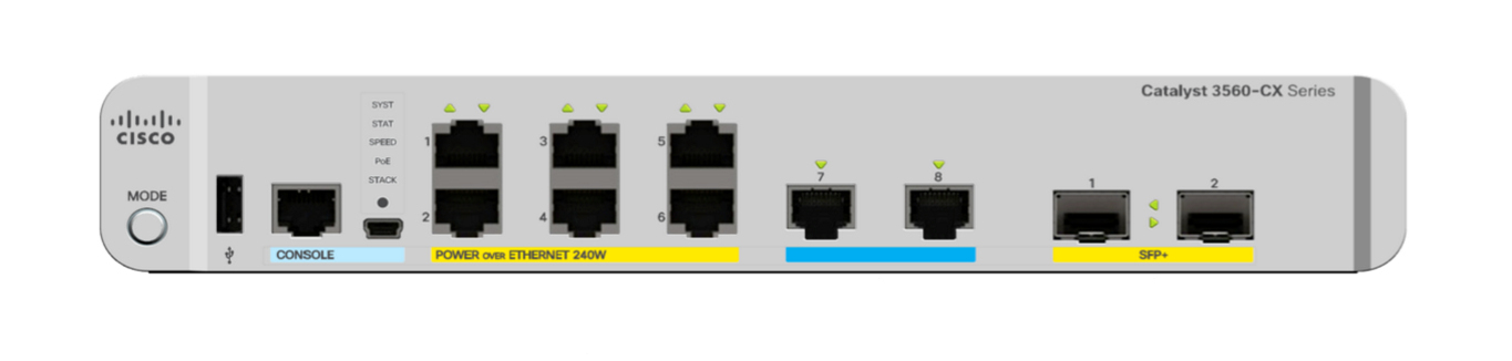 Image of Cisco 3560-CX Managed L2 Gigabit Ethernet (10/100/1000) Power over...