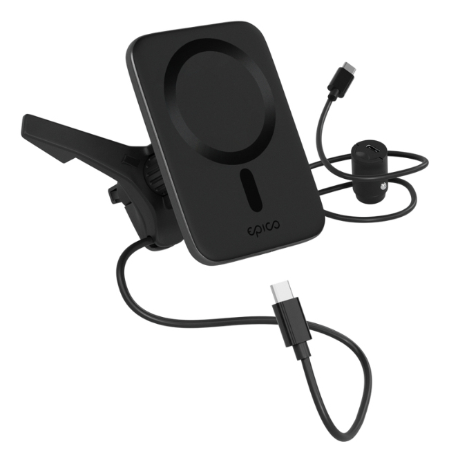 Epico 9915101300252 mobile device charger Smartphone Black USB Wireles