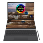 ASUS Zenbook Duo UX8407AA-SNADPWW Copilot+ PC Intel Core Ultra X9 388H Laptop 35.6 cm (14") Touchscreen 3K 32 GB LPDDR5x-SDRAM 1 TB SSD Wi-Fi 7 (802.11be) Windows 11 Home Grey