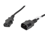 Lanberg CA-C13E-11CC-0050-BK power cable Black 5 m C13 coupler C14 coupler