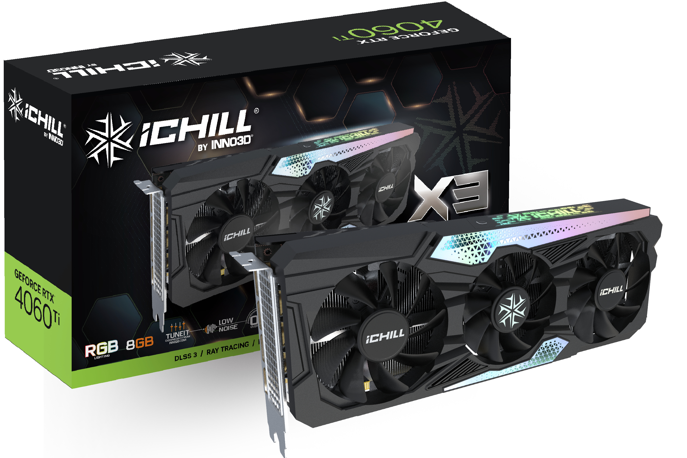 Image of Inno3D C406T3-08D6X-17113389 graphics card NVIDIA GeForce RTX 4060...