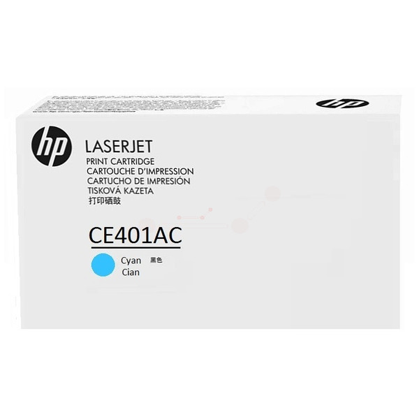 HP CE401AC/507A Toner Cartridge Cyan Contract. 6K Pages ISO/IEC 19798