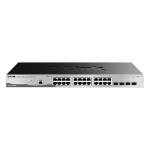 D-Link DGS-1210-28/ME/B, Managed Gigabit Switch with 24 10/100/1000Base-T + 4 SFP Ports