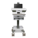 Ergotron M021-0101-120001-1-0 houder & standaard all-in-one pc/werkstation 19,5 kg Wit, Grijs 43,2 cm (17")