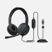 Cyber Acoustics AC-5008 headphones/headset Wired Head-band Education USB Type-A Black, Blue